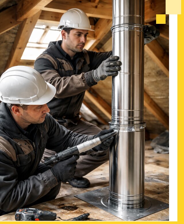 Монтаж дымоходов для каминов в Ступине с гарантией качества