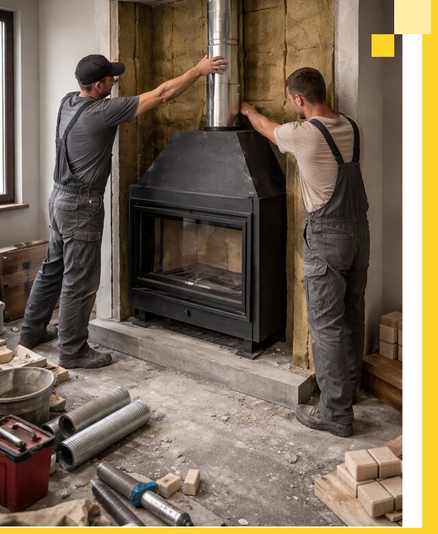 Изготовление и монтаж закрытых каминов в Ступине под ключ