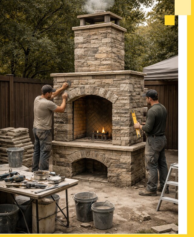 Проектирование и установка уличных каминов в Ступине