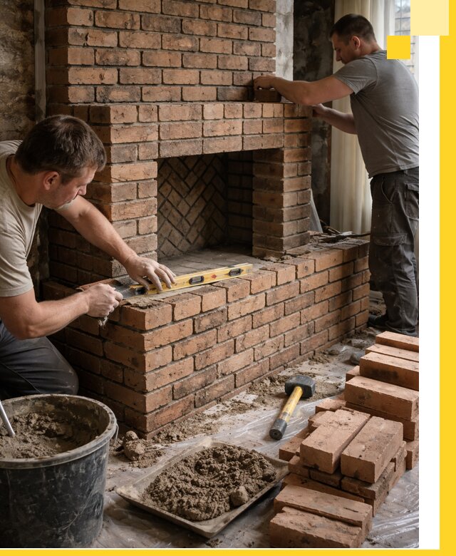 Изготовление и установка кирпичных каминов в Ступине