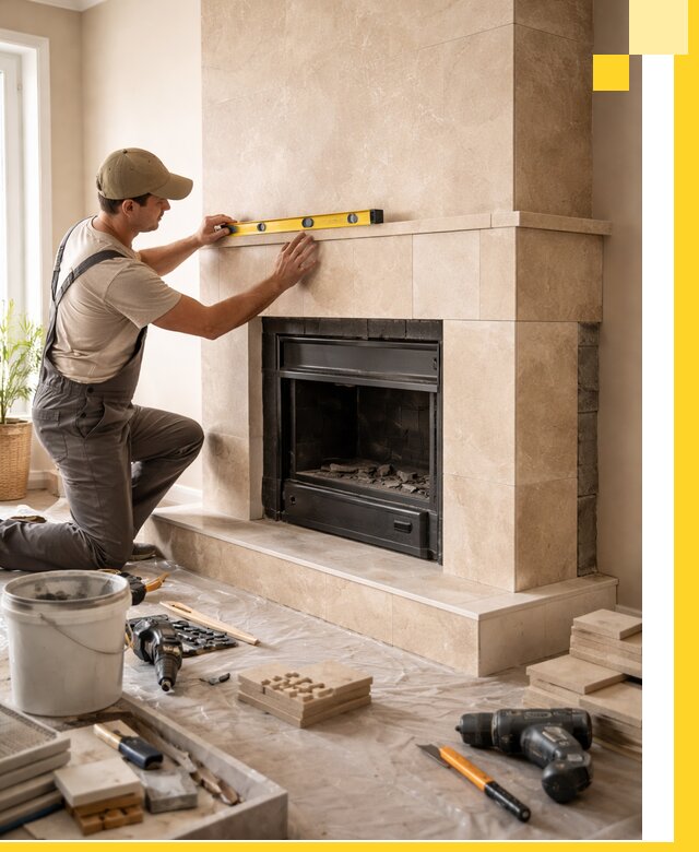 Установка и монтаж каминов в частном доме под ключ в Ступине