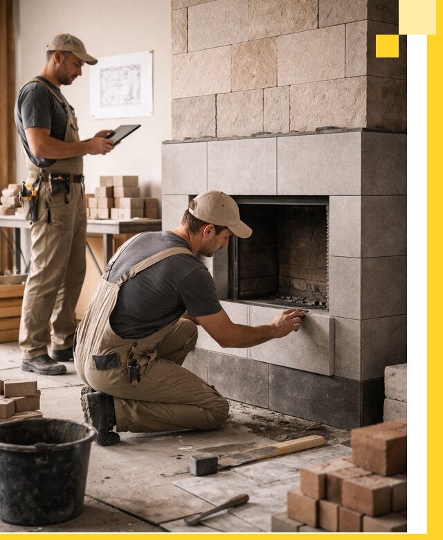 Индивидуальные проекты каминов и каминных систем в Ступине