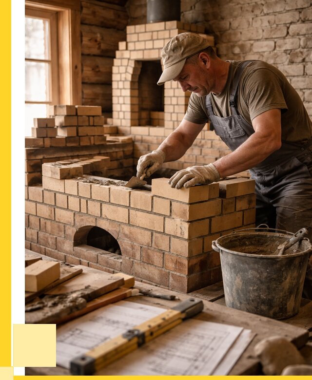 Кладка печей из кирпича в Ступине цены от 31182 р. - ЭриданСтп