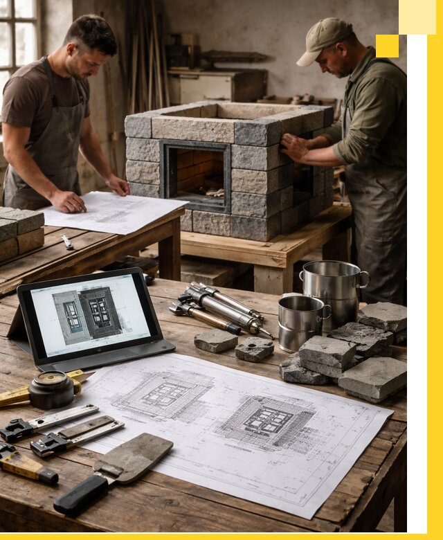 Разработка проектов печей с согласованием и монтажом в Ступине