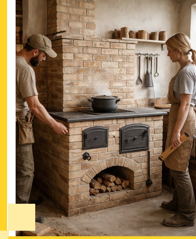 Варочно отопительные печи в Ступине от 93546 р. | ЭриданСтп