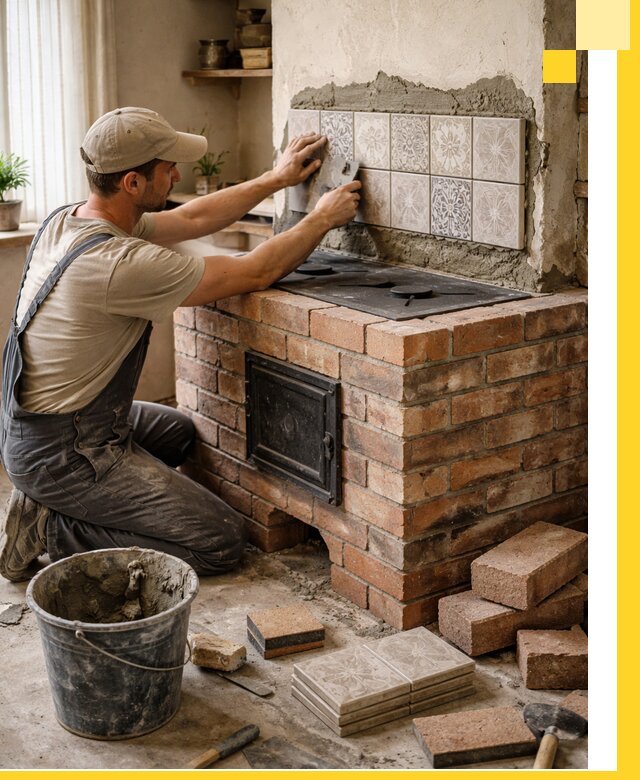 Печи с плитой на заказ монтаж гарантия и сервис в Ступине