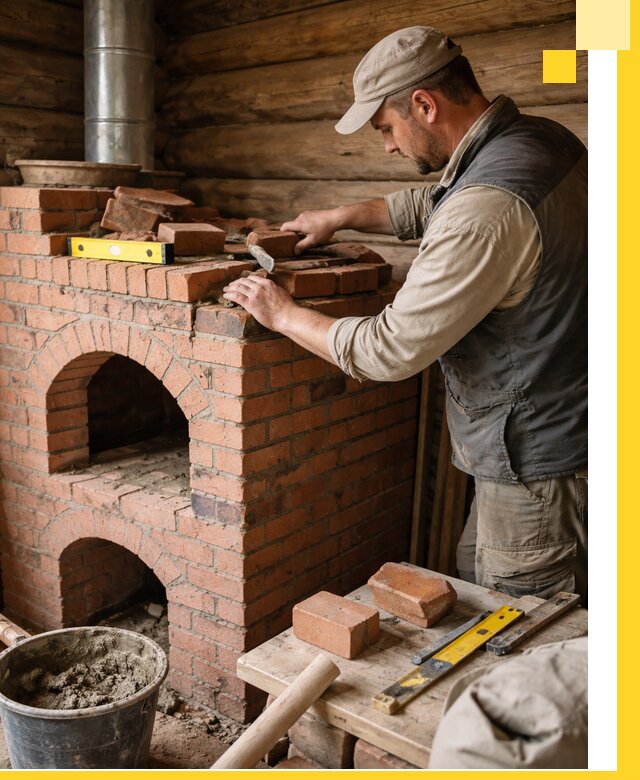 Изготовление и установка русских печей в Ступине под ключ