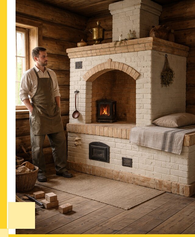 Русские печи с лежанкой под ключ в Ступине от 155910 р. ЭриданСтп