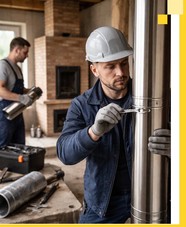 Профессиональный монтаж дымоходов для печей в Ступине