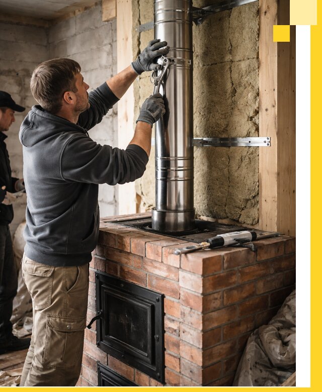 Изготовление и монтаж печей и дымоходов под ключ в Ступине