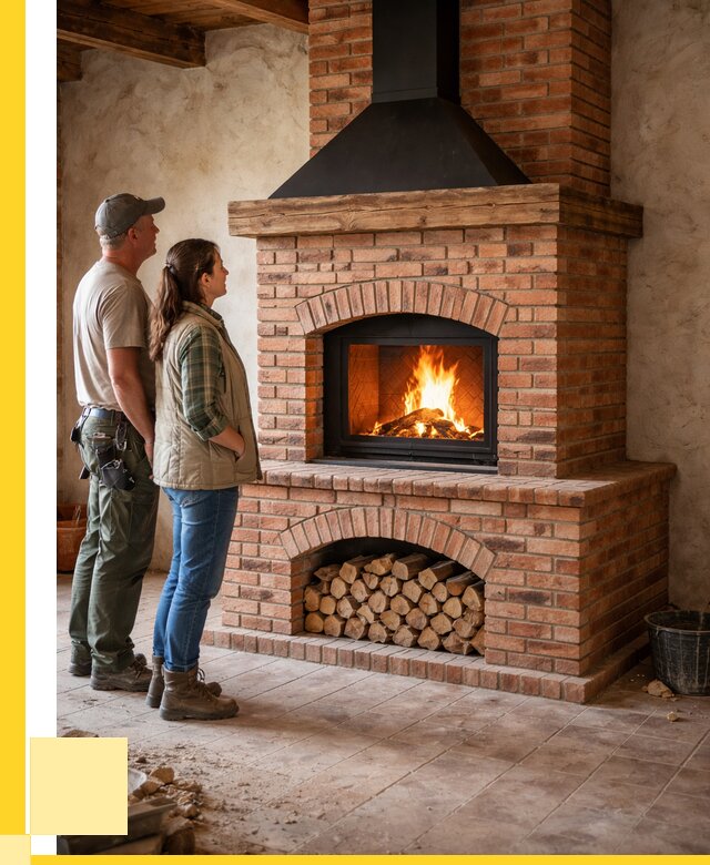 Печи камины из кирпича в Ступине от 124728 р. | ЭриданСтп