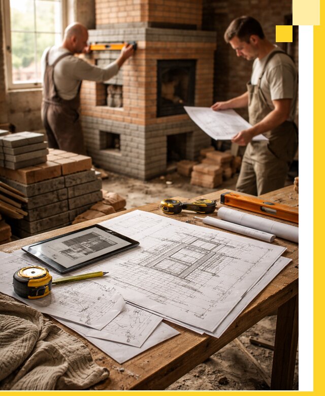 Проекты печей и каминов с индивидуальным дизайном в Ступине