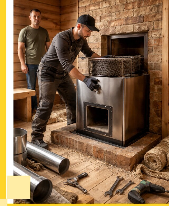 Монтаж банных печей под ключ в Ступине от 18709 р., ЭриданСтп