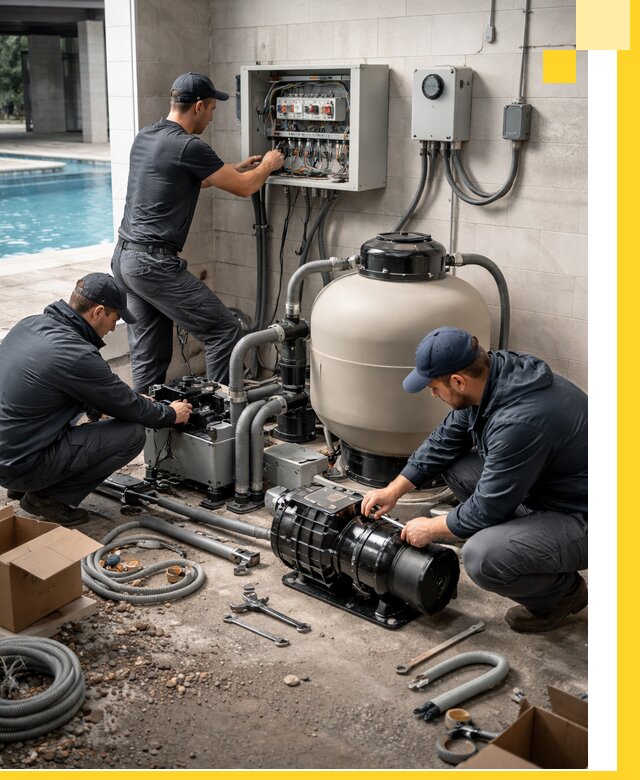 Профессиональный монтаж оборудования для бассейнов в Ступине