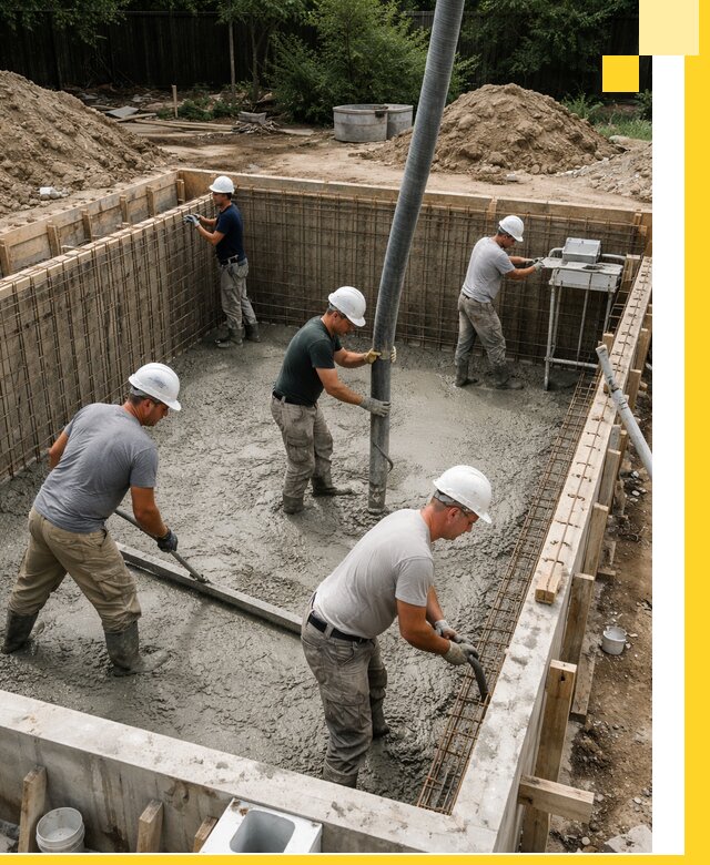 Строительство бетонных бассейнов под ключ в Ступине