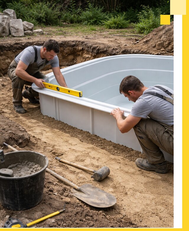 Производство и установка пластиковых бассейнов в Ступине под ключ