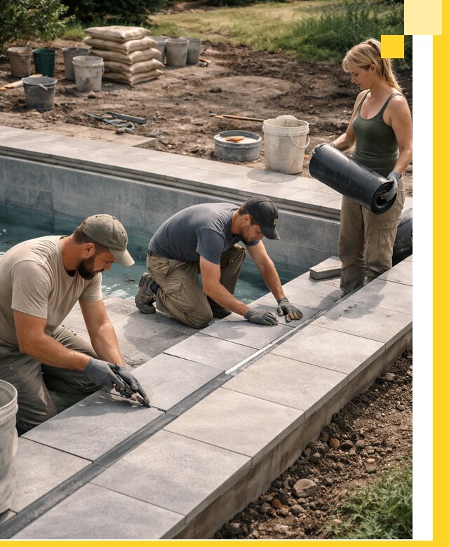 Строительство и монтаж уличных бассейнов под ключ в Ступине