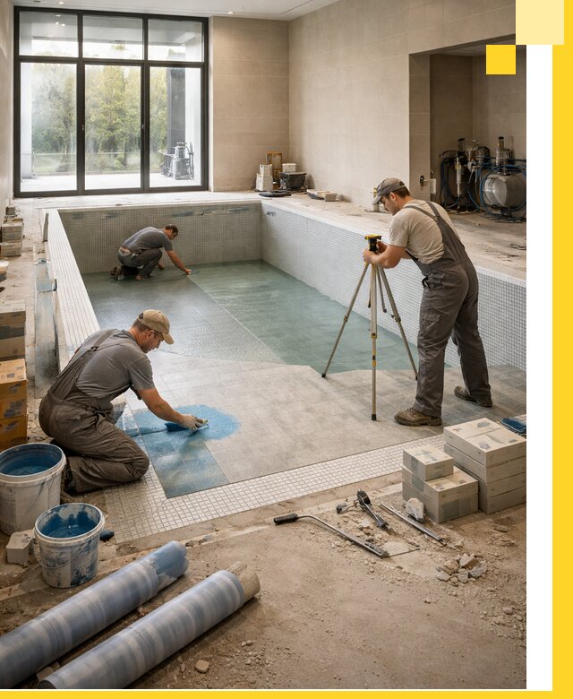 Проект и строительство закрытых бассейнов в Ступине под ключ