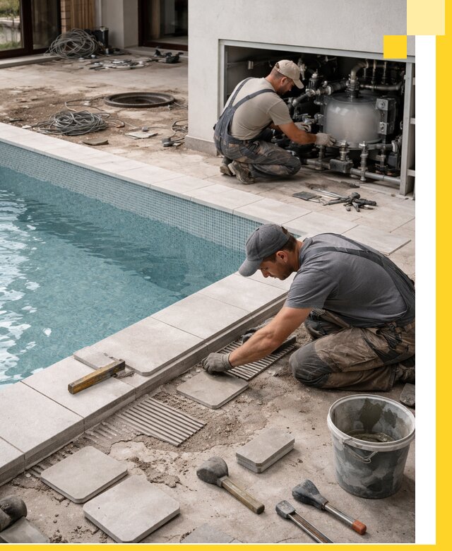 Строительство и монтаж бассейнов в коттедже в Ступине