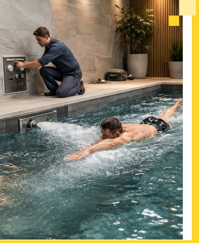 Проектирование и монтаж бассейнов с противотоком в Ступине