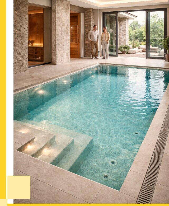 Бассейн во дворе в Ступине: проект, отделка от 1247280 р. | ЭриданСтп