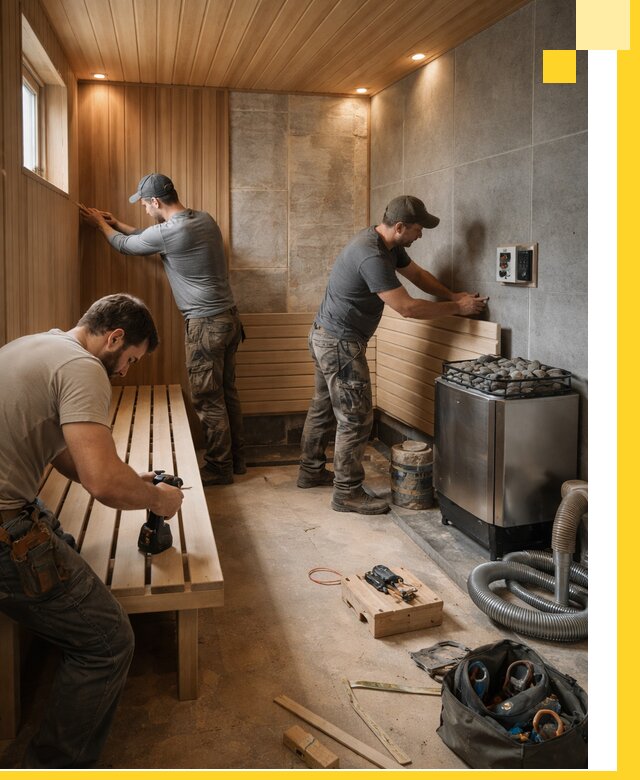 Сауны под ключ в Ступине, проектирование, строительство, отделка