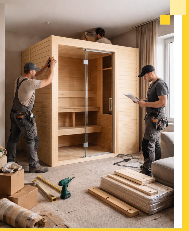 Установка и благоустройство саун в квартире в Ступине