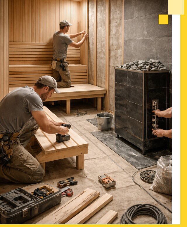 Дизайн и строительство интерьерных саун под ключ в Ступине