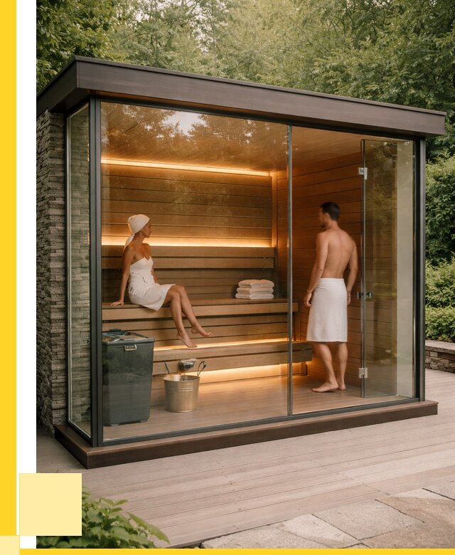 Сауна стеклянная и двери для сауны в Ступине от 259850 р. | ЭриданСтп