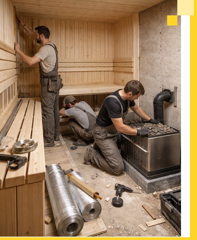 Индивидуальные сауны на заказ в Ступине под ключ, проект и монтаж