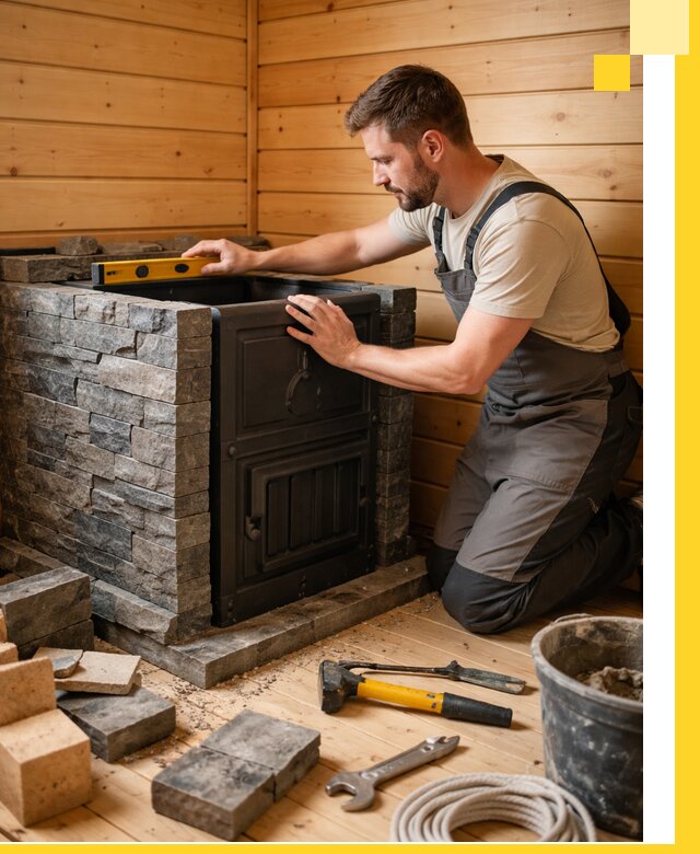 Производство и установка печей для саун под ключ в Ступине