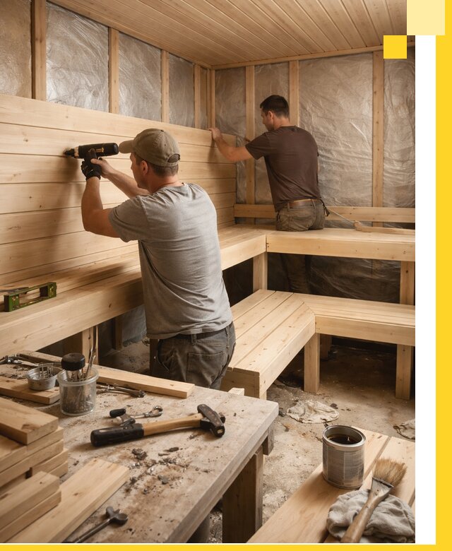 Профессиональная отделка бань и саун под ключ в Ступине