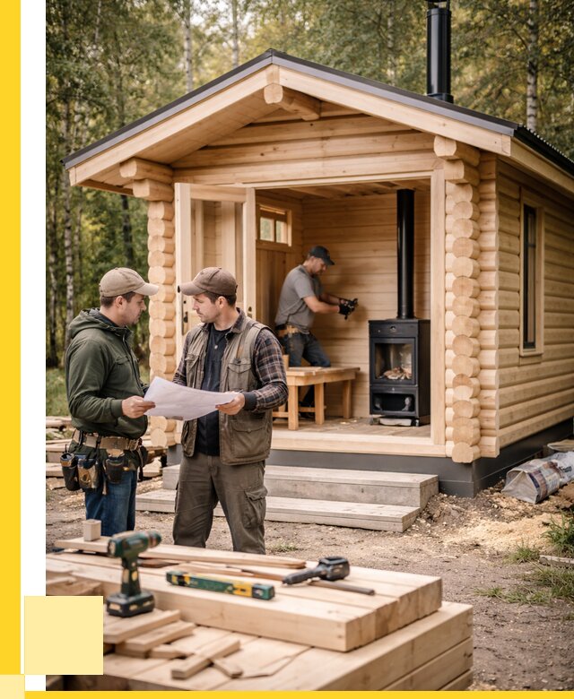 Монтаж бань под ключ в Ступине — от 207880 р. | ЭриданСтп