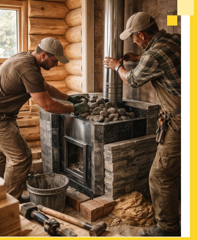 Строительство и отделка русских бань под ключ в Ступине