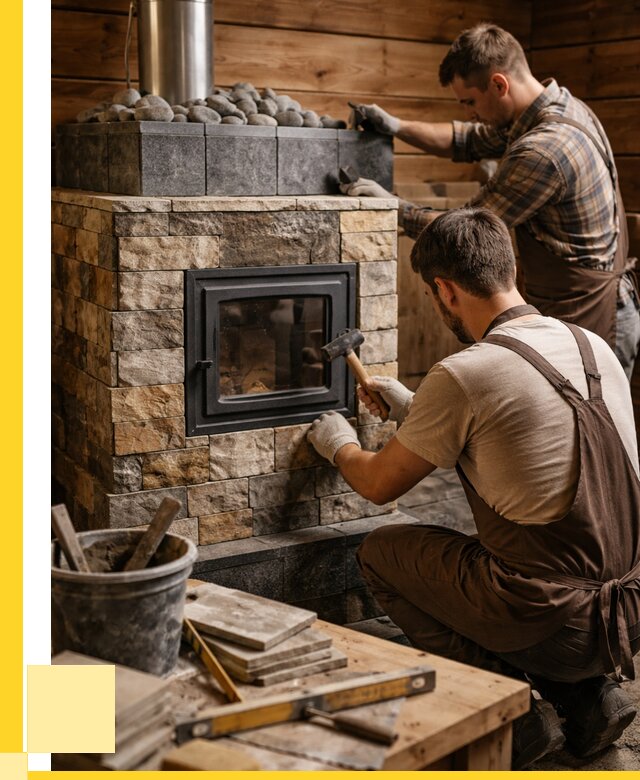 Облицовка банной печи в Ступине от 15591 р. | ЭриданСтп