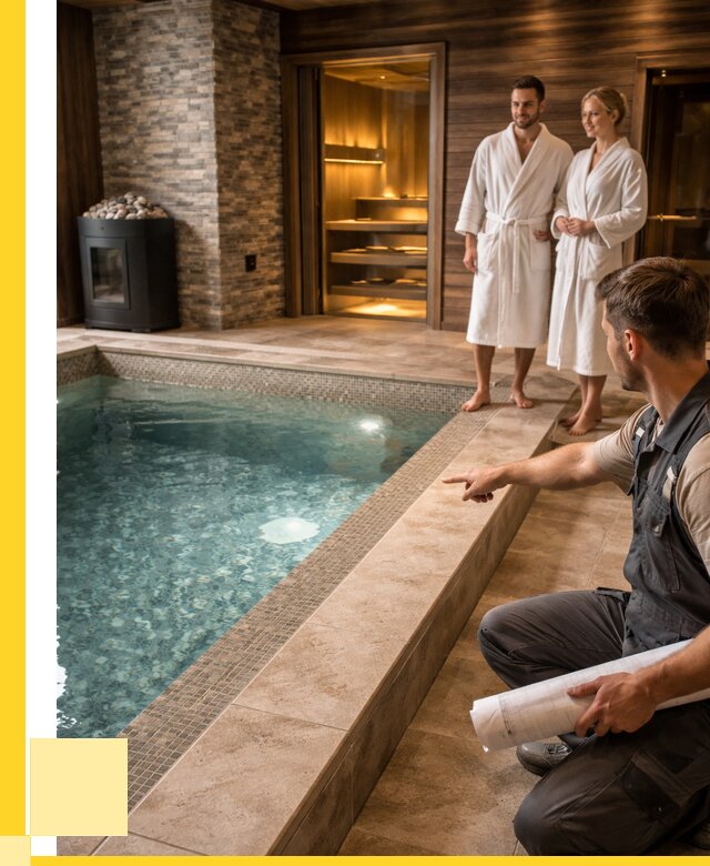 Проект бани с бассейном под ключ в Ступине от 67561 р. | ЭриданСтп