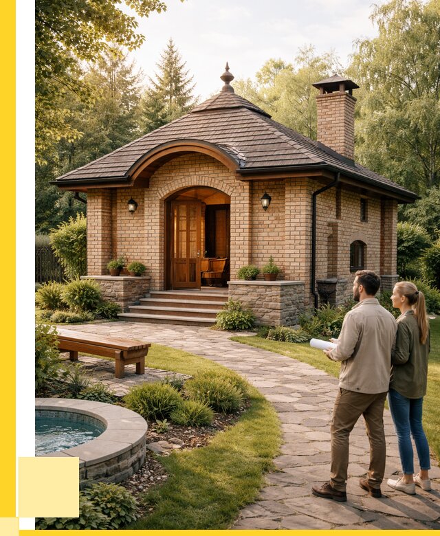 Проект кирпичной бани в Ступине от 31182 р. | ЭриданСтп