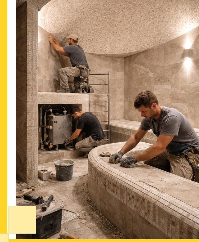 Монтаж хамамов под ключ в Ступине от 259850 р. ЭриданСтп