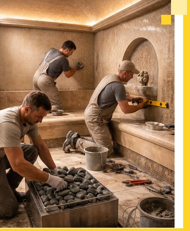 Проектирование и строительство хамама и сауны в Ступине