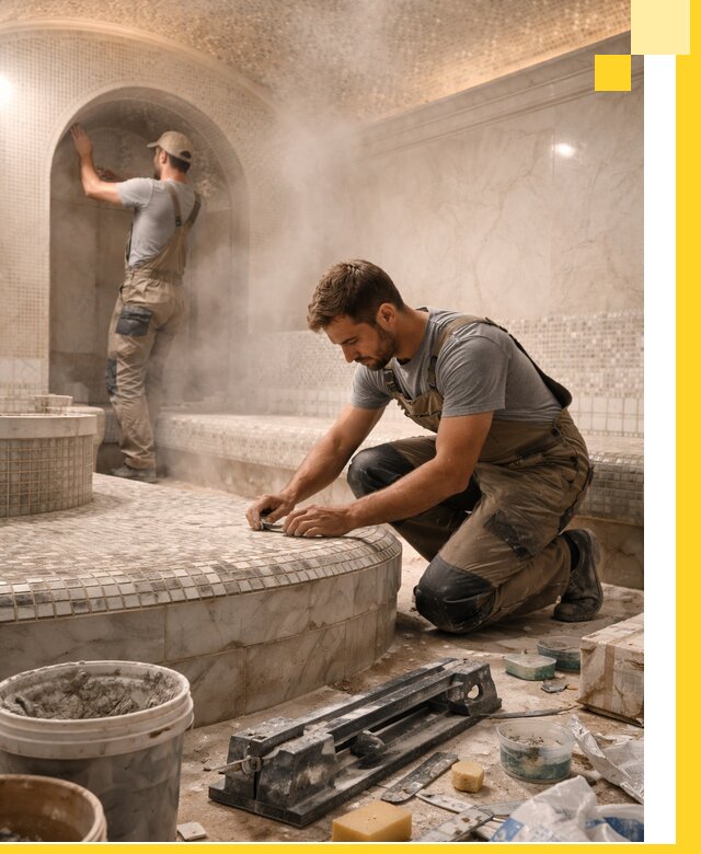 Профессиональный дизайн хамама и SPA под ключ в Ступине