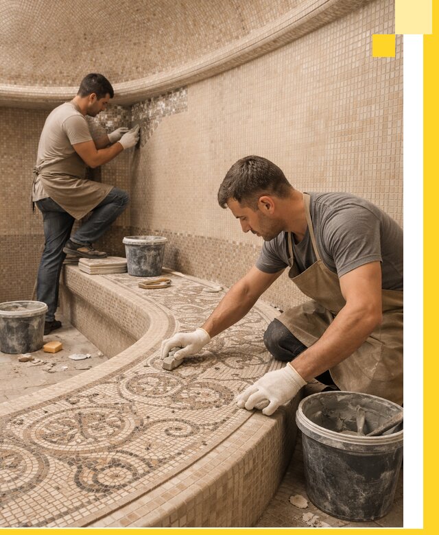 Плитка для хамама в Ступине, укладка, подбор и поставка