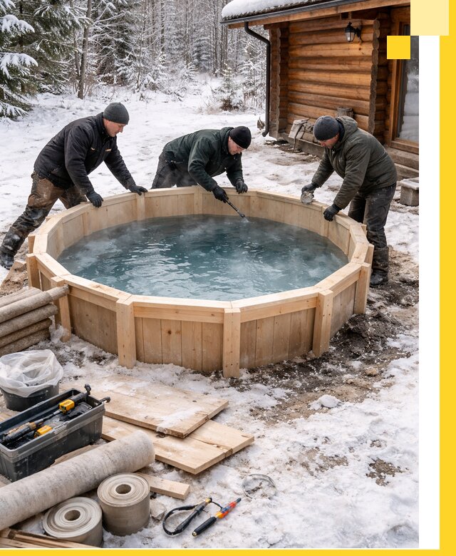 Изготовление и установка ледяных купелей под ключ в Ступине