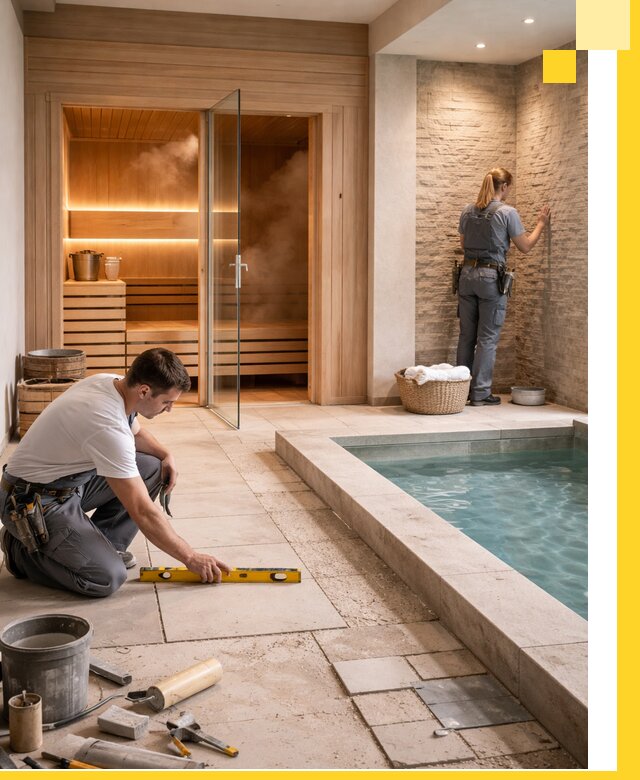 Комплексный дизайн и отделка интерьеров SPA под ключ в Ступине